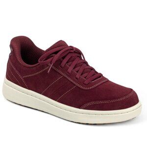 Orthofeet Women's Wander Hands Free Casual Sneakers Burgundy